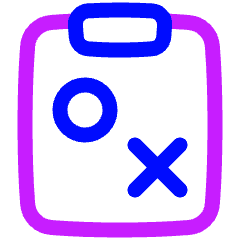 Strategy Tasks Icon from Plump Neon Set