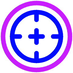 Target 3 Icon from Plump Neon Set