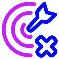 Target Cross Icon from Plump Neon Set