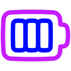 Battery Full 1 Icon from Plump Neon Set