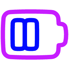 Battery Medium 1 Icon from Plump Neon Set