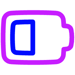 Battery Medium 3 Icon from Plump Neon Set