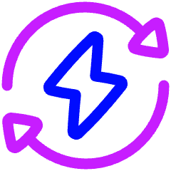 Wireless Fast Charging Icon from Plump Neon Set