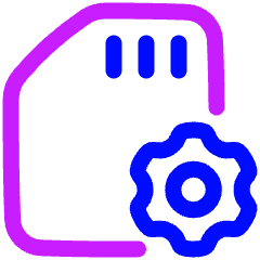 Sd Card Setting 2 Icon from Plump Neon Set