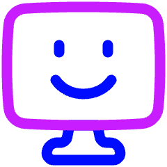 Desktop Emoji Icon from Plump Neon Set