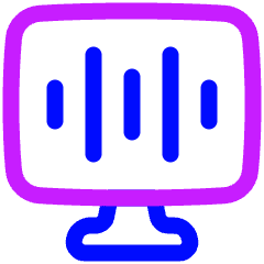Desktop Equalizer Icon from Plump Neon Set