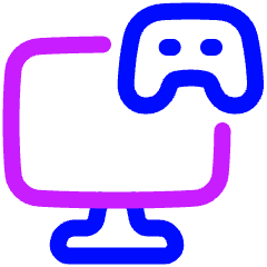 Desktop Game Icon from Plump Neon Set