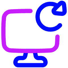 Desktop Refresh Icon from Plump Neon Set