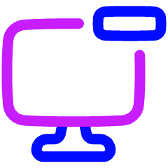 Desktop Remove Icon from Plump Neon Set