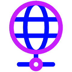 Network Icon from Plump Neon Set