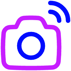 Photo Camera Icon from Plump Neon Set