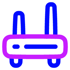 Router Wifi Network Icon from Plump Neon Set