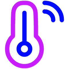 Temperature Icon from Plump Neon Set