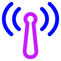 Wifi Antenna Icon from Plump Neon Set