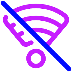 Wifi Disabled Icon from Plump Neon Set