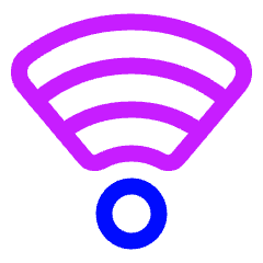 Wifi Signal Full Icon from Plump Neon Set