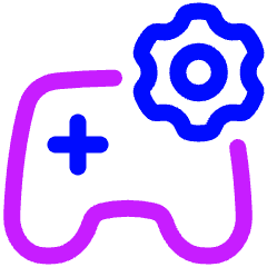 Controller Setting Gear Icon from Plump Neon Set