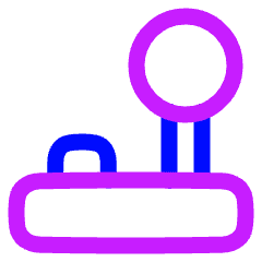 Controller Stick Icon from Plump Neon Set