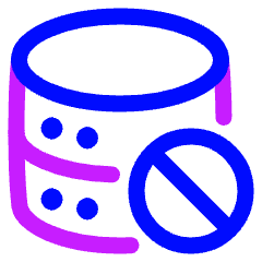 Database Block Icon from Plump Neon Set
