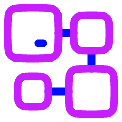 Database Crypto Blockchain Icon from Plump Neon Set