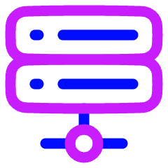 Database Server 2 Icon from Plump Neon Set