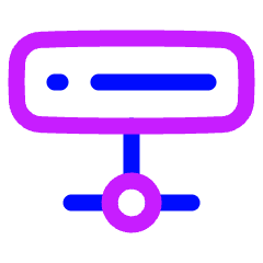 Database Server 3 Icon from Plump Neon Set