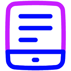 Hand Held Icon from Plump Neon Set