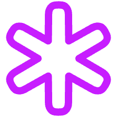 Asterisk 1 Icon from Plump Neon Set