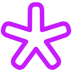 Asterisk 3 Icon from Plump Neon Set
