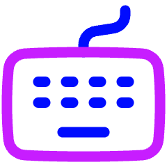 Keyboard Icon from Plump Neon Set