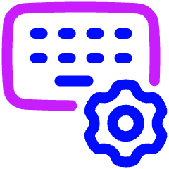 Keyboard Option Setting 2 Icon from Plump Neon Set