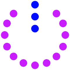 Power Off Dot Icon from Plump Neon Set