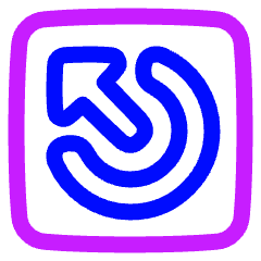 Power Off Square Icon from Plump Neon Set