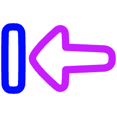 Previous 1 Icon from Plump Neon Set