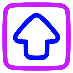 Shift Square Icon from Plump Neon Set