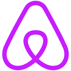 Airbnb Logo Icon from Plump Neon Set