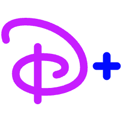 Disney Plus Logo Icon from Plump Neon Set