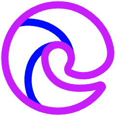 Edge Logo Icon from Plump Neon Set