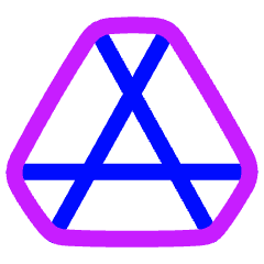 Google Drive Logo Icon from Plump Neon Set