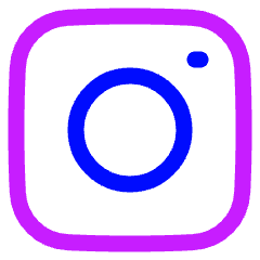 Instagram Logo Icon from Plump Neon Set