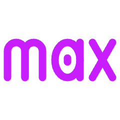 Max Logo Icon from Plump Neon Set