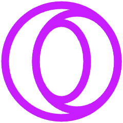Opera Logo Icon from Plump Neon Set