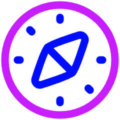 Safari Logo Icon from Plump Neon Set