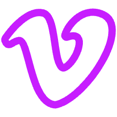 Vimeo Logo 1 Icon from Plump Neon Set