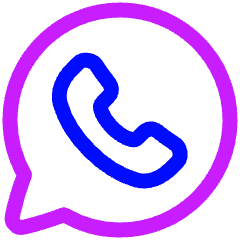 Whatsapp Logo Icon from Plump Neon Set