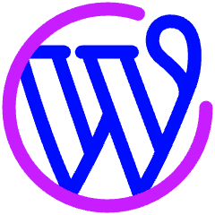 Wordpress Logo Icon from Plump Neon Set