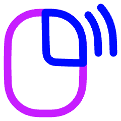 Click Right Double Icon from Plump Neon Set