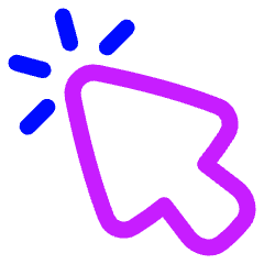 Cursor Click Icon from Plump Neon Set