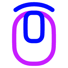 Middle Click Icon from Plump Neon Set