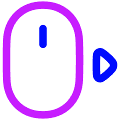 Mouse Move Right Icon from Plump Neon Set